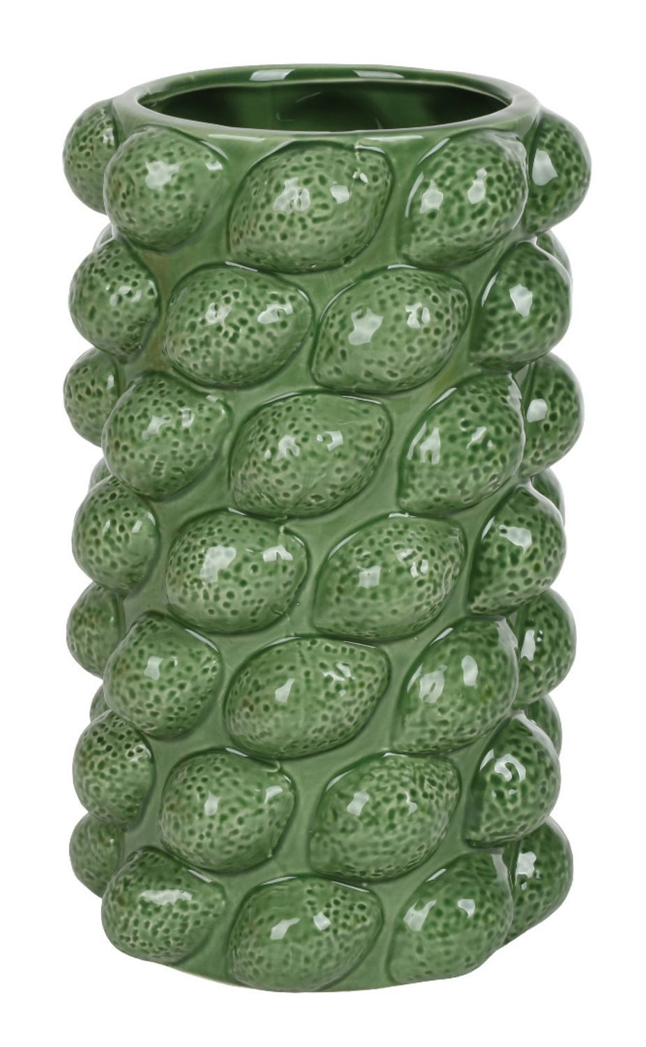 Tischvase Keramikvase Zitrone Tischvase Blumenvase Dekovase Bodenvase 16x26,5cm