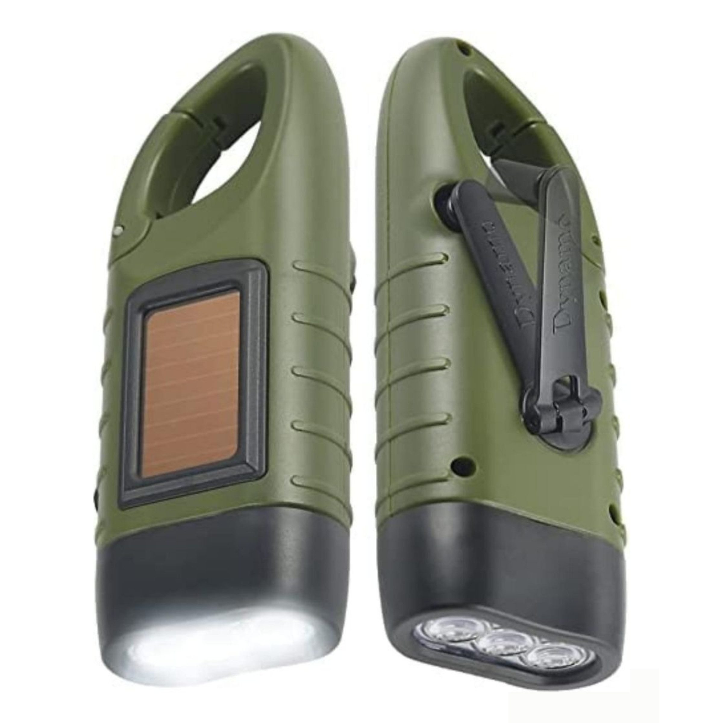 Welikera Taschenlampe 2er solar Taschenlampe,Kurbeltaschenlampe mit 3 LED (Packung), hocheffizientes Laden,geeignet für Camping,Wandern,Stromausfälle