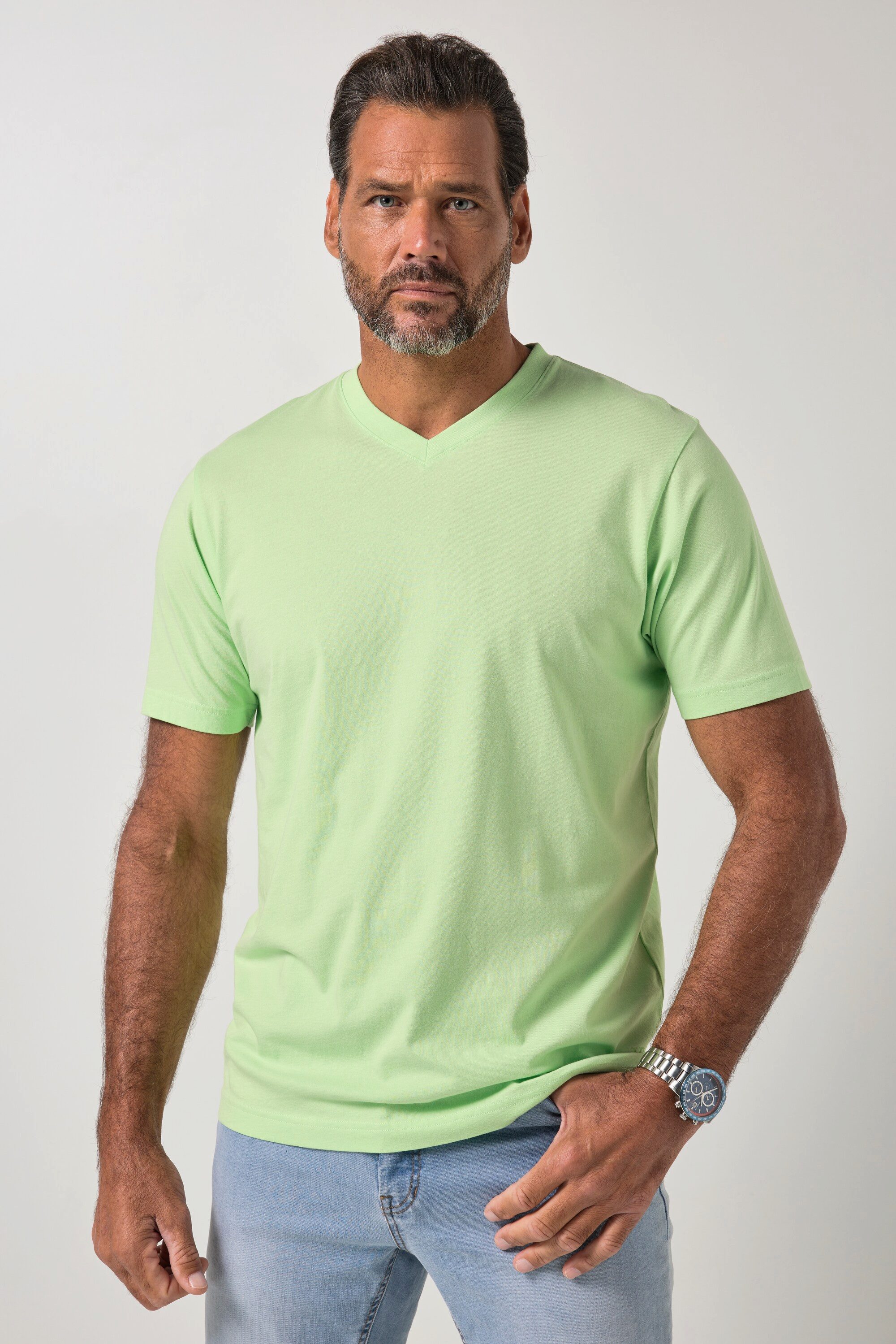 JP1880 T-Shirt T-Shirt Basic V-Ausschnitt