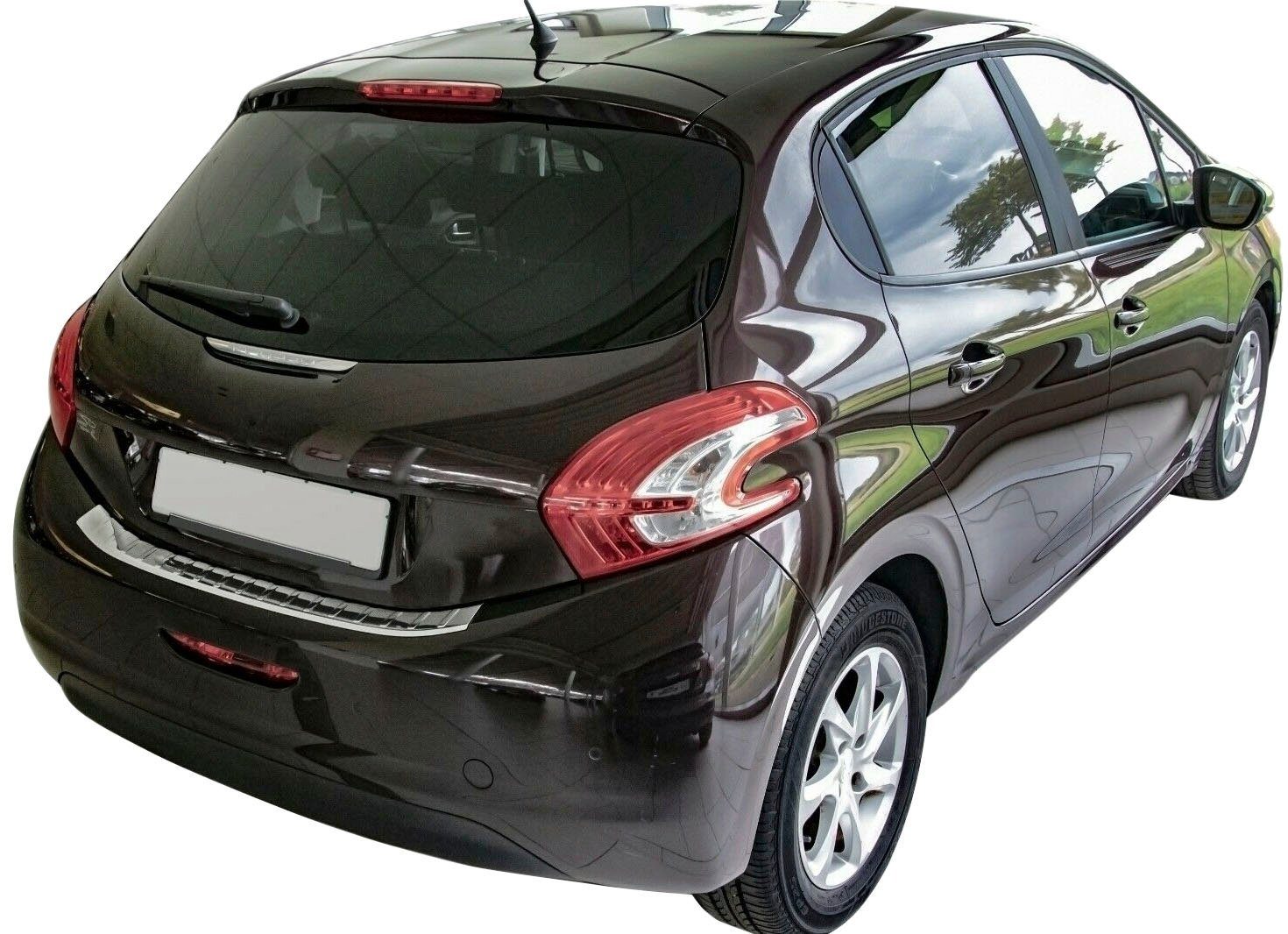 RECAMBO Ladekantenschutz, Zubehör 2012-2019, Abkantung für mit chrom poliert, 208, Edelstahl PEUGEOT