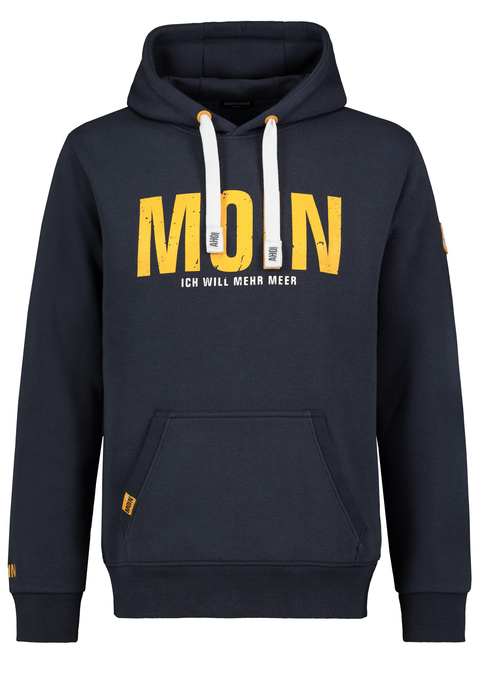 Eight2Nine Hoodie Herren Hoodie mit Meer Print Sweater, Kapuzensweatshirt m günstig online kaufen