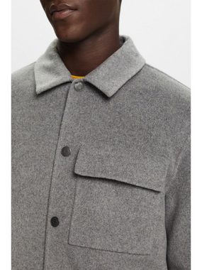 Esprit Collection Wolljacke Jacke aus recyceltem Wollmix