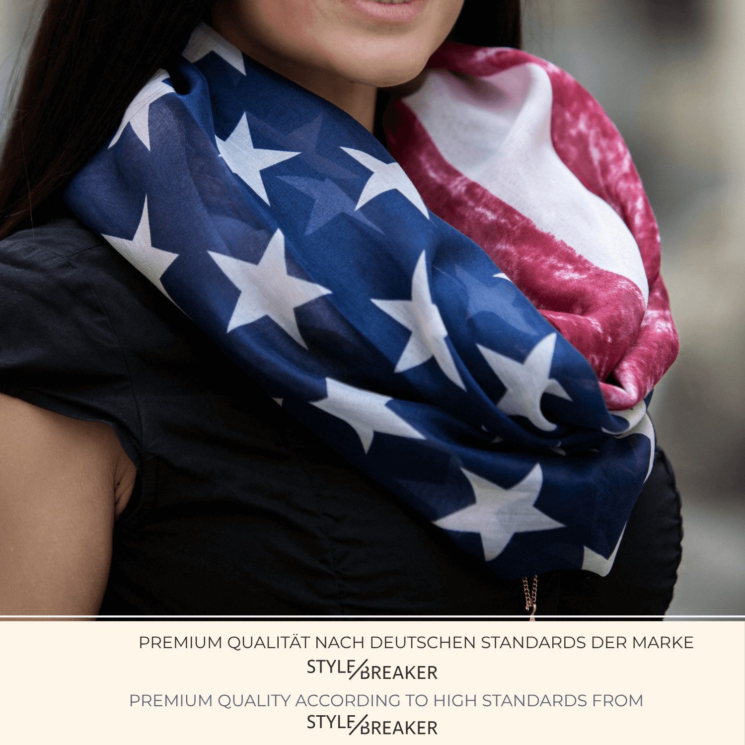 styleBREAKER Loop Loop im USA Flaggen Design, (1-St)