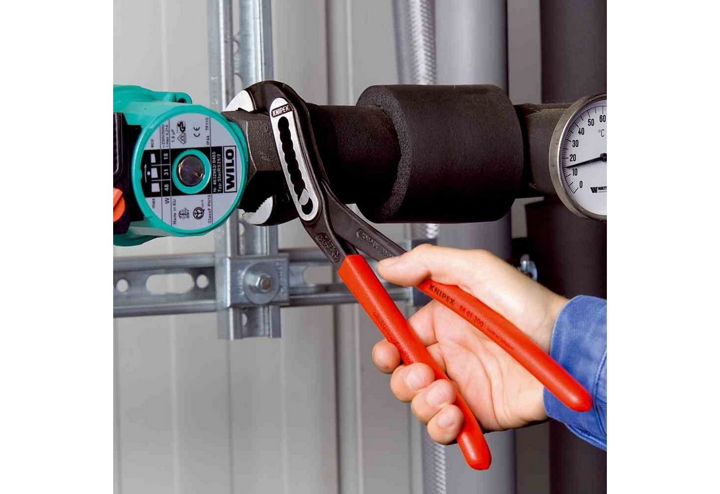 Thumbnail - Knipex Wasserpumpenzange Alligator® Wasserpumpenzange, 300mm, 2-Komponenten, Rillengelenk