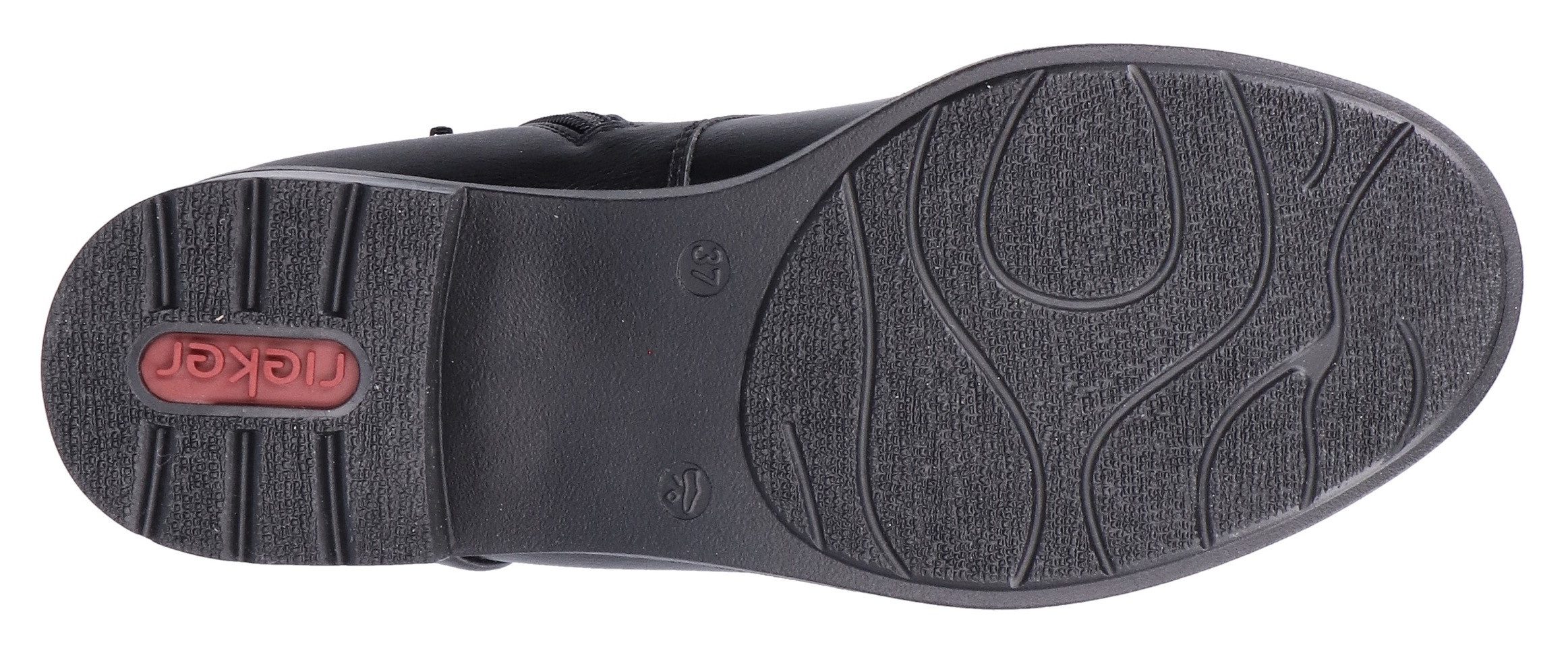 Rieker Schnürstiefelette Schnürboots, Blockabsatz, mit Innenreißverschluss