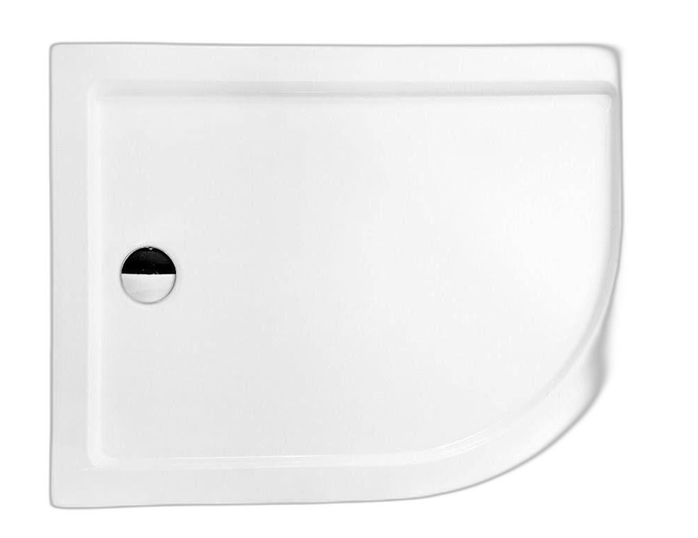 Xlmoebel Duschwanne Acryl Duschwanne mit Flachablauf und eleganter Optik, Rechteckig, Acryl, 1-St., Duschwanne, Hergestellt in Europa