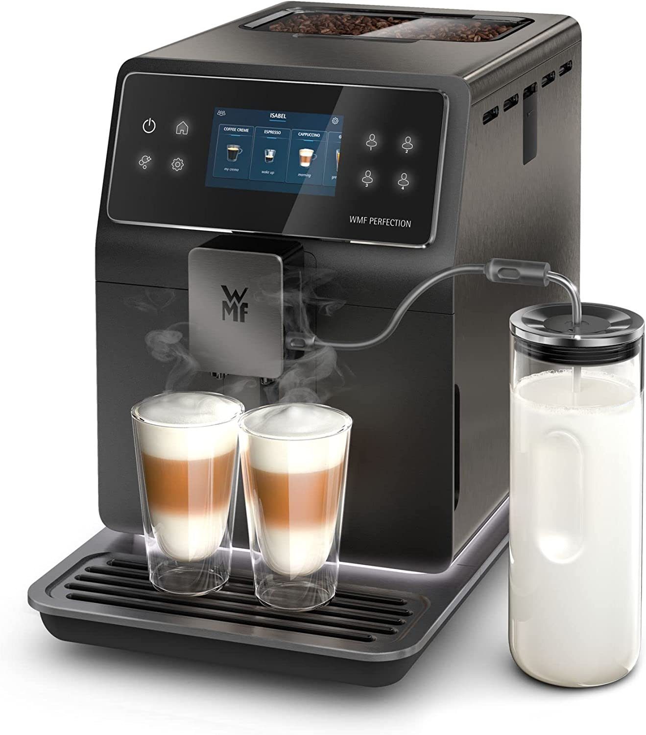 WMF Kaffeevollautomat Perfection 890L, mit Milchsystem, 18  Getränkespezialitäten, Double Thermoblock, Edelstahl-Mahlwerk,  Nutzerprofil, 1l Milchbehälter online kaufen | OTTO