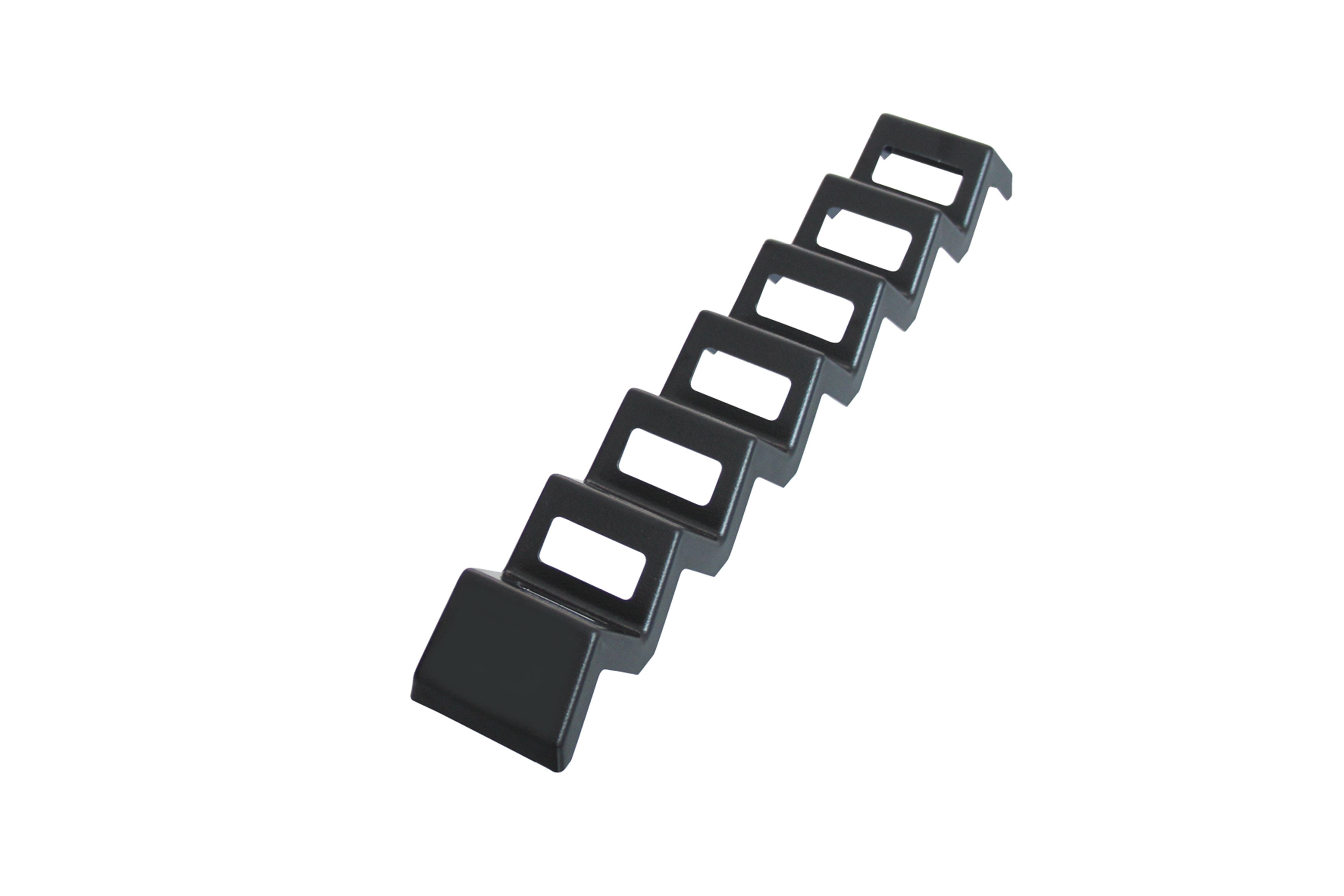 Schneider GmbH Servierplatte - Snackwelle aus ABS, schwarz, genarbt - mit 6 Wellen