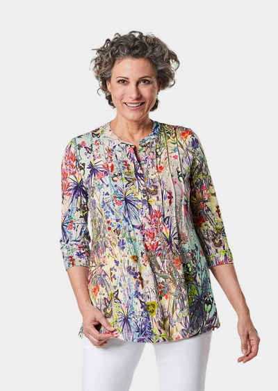 GOLDNER Print-Shirt Figurschmeichelndes Drucktunika-Shirt