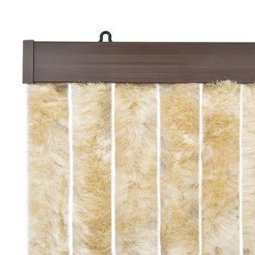 vidaXL Insektenschutz-Vorhang Fliegenvorhang Beige 100x230 cm Chenille