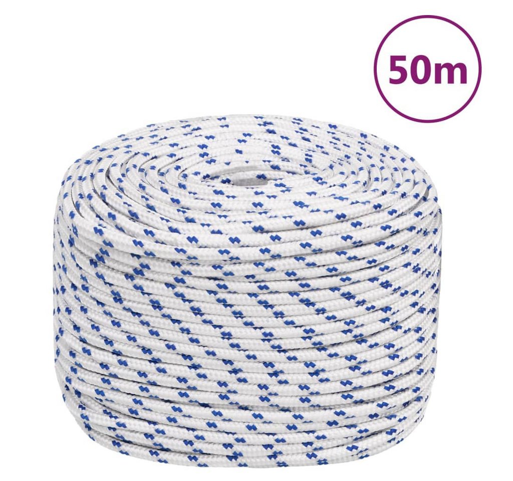 Thumbnail - vidaXL Seil, Bootsseil Weiß 8 mm 50 m Polypropylen