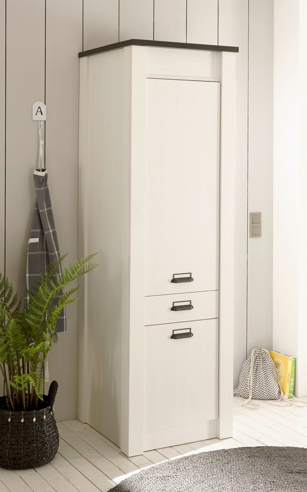 Furn.Design Hochschrank Stove (Küchenschrank in weiß günstig online kaufen