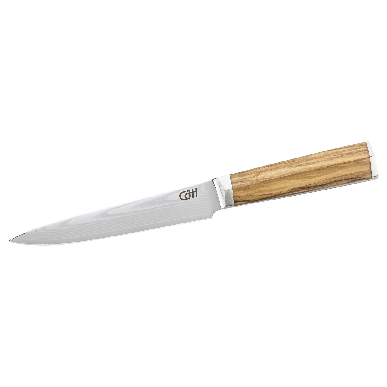 Schälmesser CJH Schälmesser, 67-Lagen Damast, Olivenholz