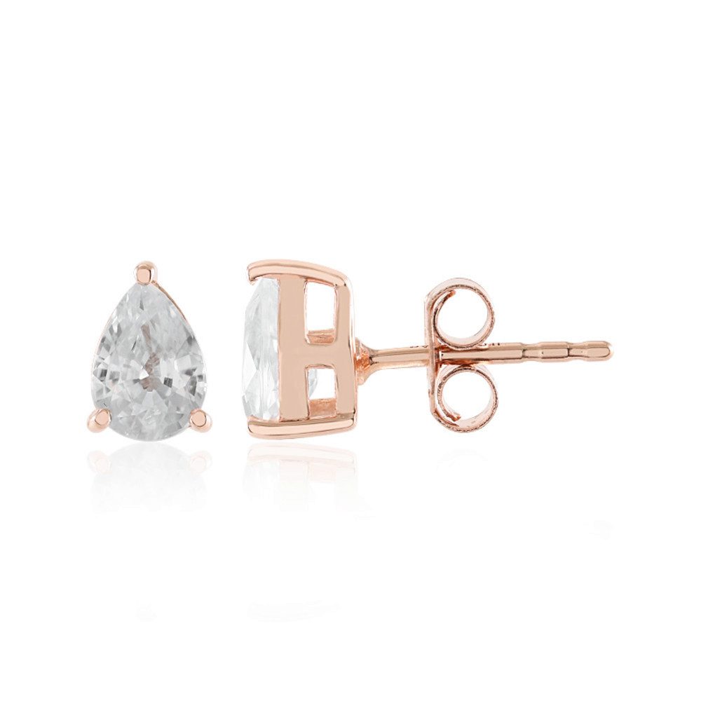 Ohrring-Set Cavill Zirkon Tropfenohrringe 1,84 ct Rosévergoldet Silber Damen