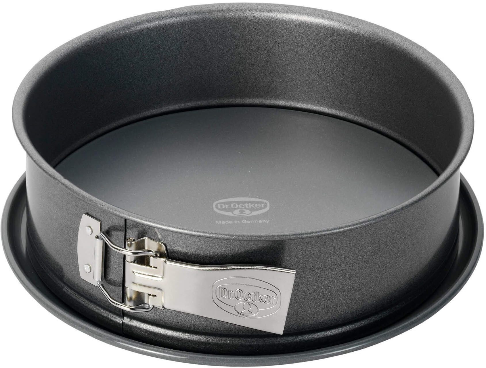 Dr. Oetker Küchenhelfer Springform Back-Harmonie, mit Emaille-Servierboden, Antihaft, schnittfest, auslaufsicher, Made in Germany