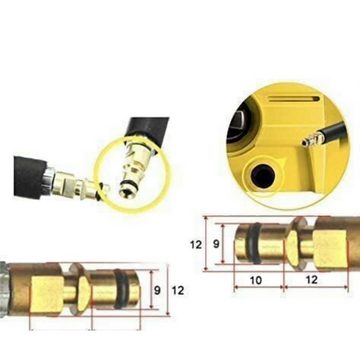 M&M Smartek Hochdruckschlauch Quick Click Connect Stecksystem wie 2.641-721.0, Druck bis zu 160 bar, für Temperaturen bis 40 °C, Quick Click Connect Anschlüsse auf beiden Seiten