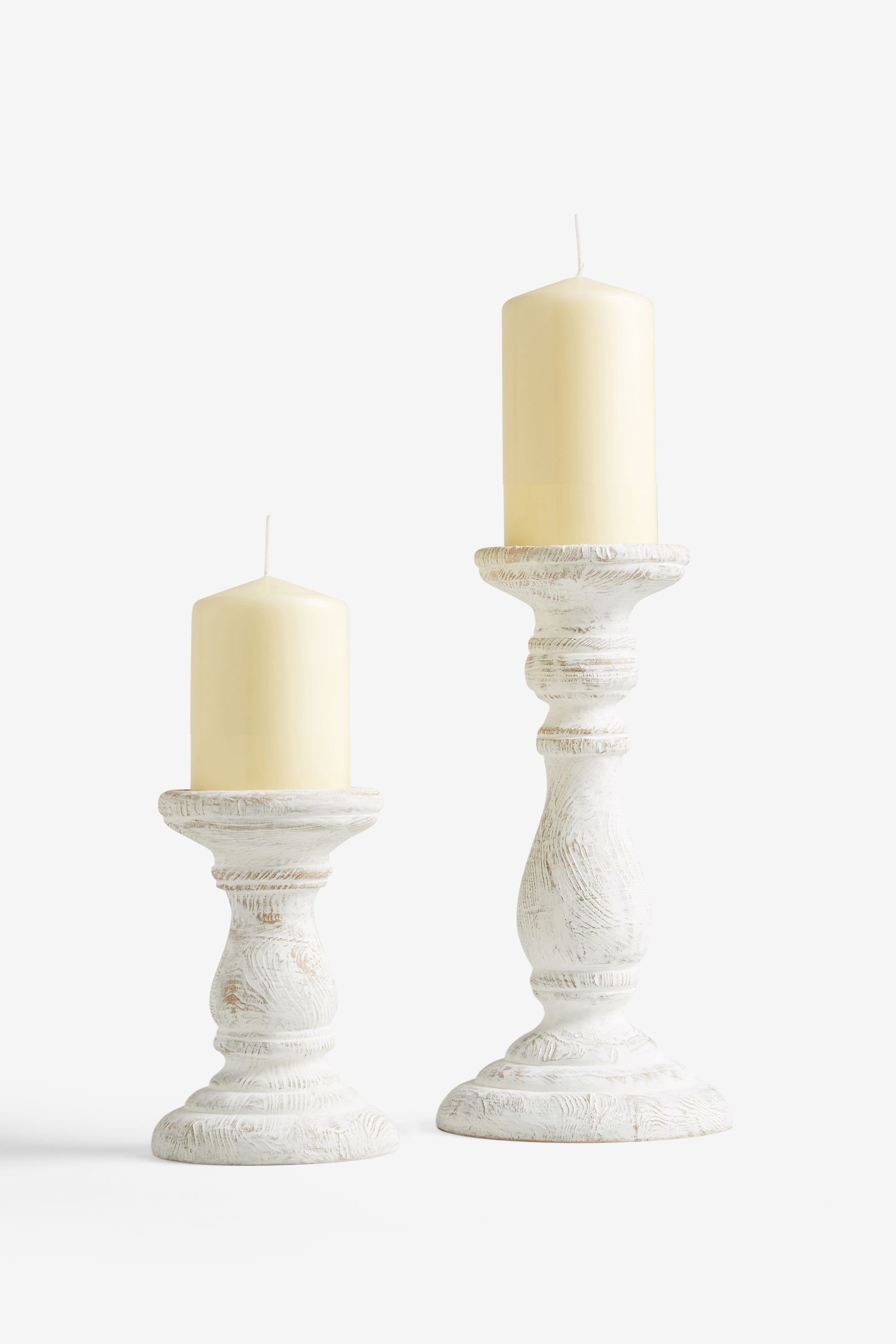 Next Kerzenhalter Gedrechselter Kerzenständer aus Holz