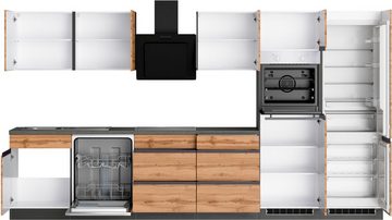 Kochstation Küche KS-Riesa, Stellbreite 360 cm, ohne E-Geräte