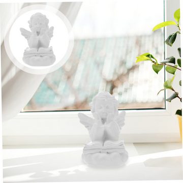 GOOLOO Engelfigur Engelfigur Engels Statue 7cm aus Resin für Desktop-Dekoration weiß, Anwendbarer Anlass: Zuhause, Party, Weihnachten