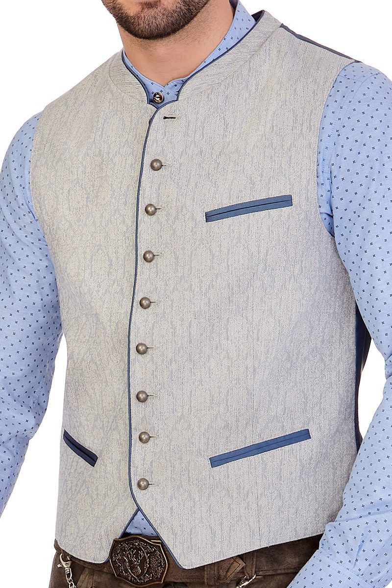 Hammerschmid Trachtenweste Trachtenweste - MARIUS - hellgrau