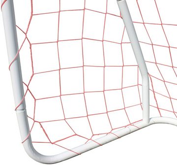 SANDORA Fußballtor Sandora (Set, 2 St), 124x96x61cm, mit rotem Netz