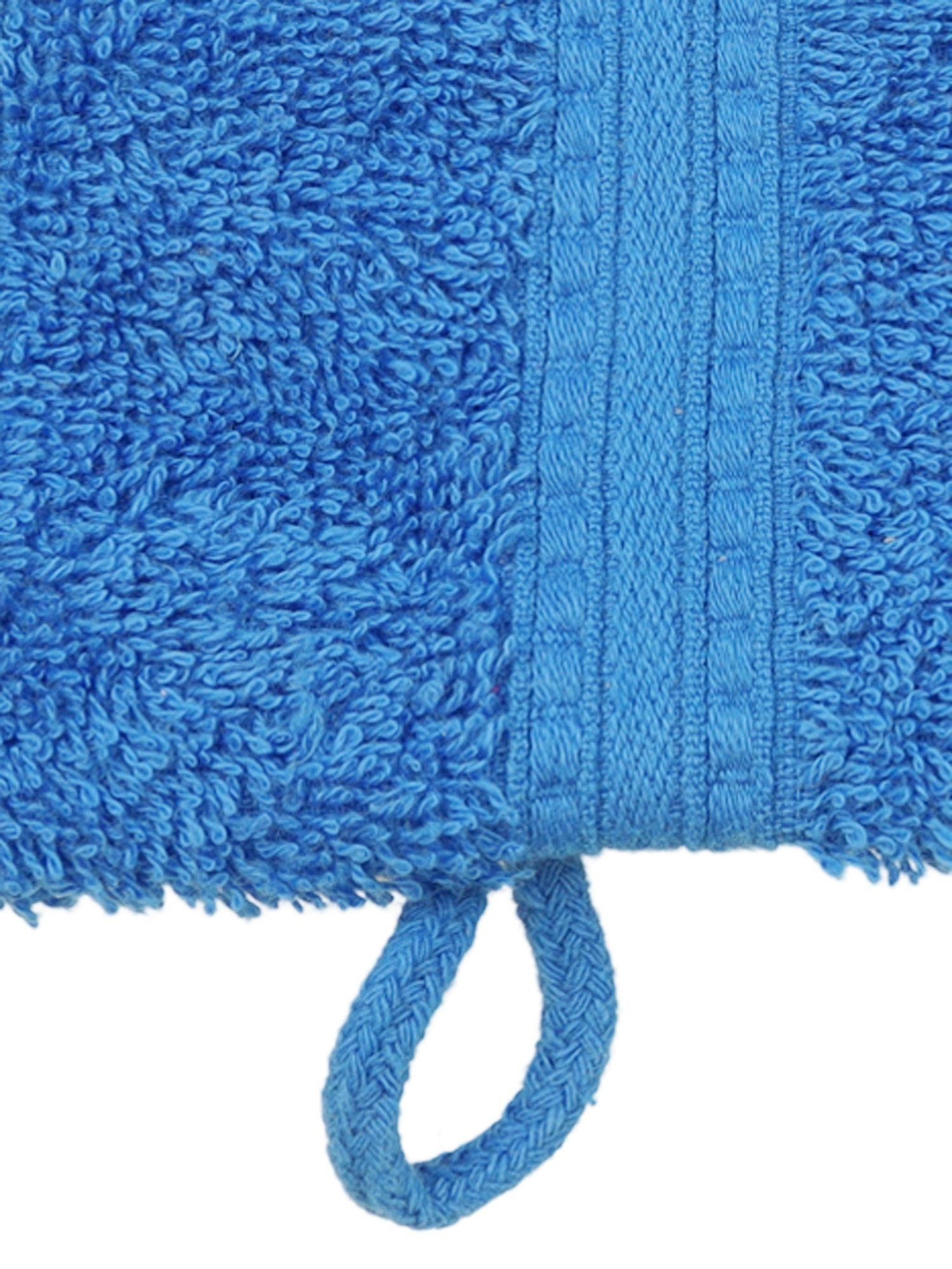Julie Julsen 15 cm, (1-St) x 1-Handtuch-Royalblau-Waschhandschuh Bio-Baumwolle 21 Handtuch