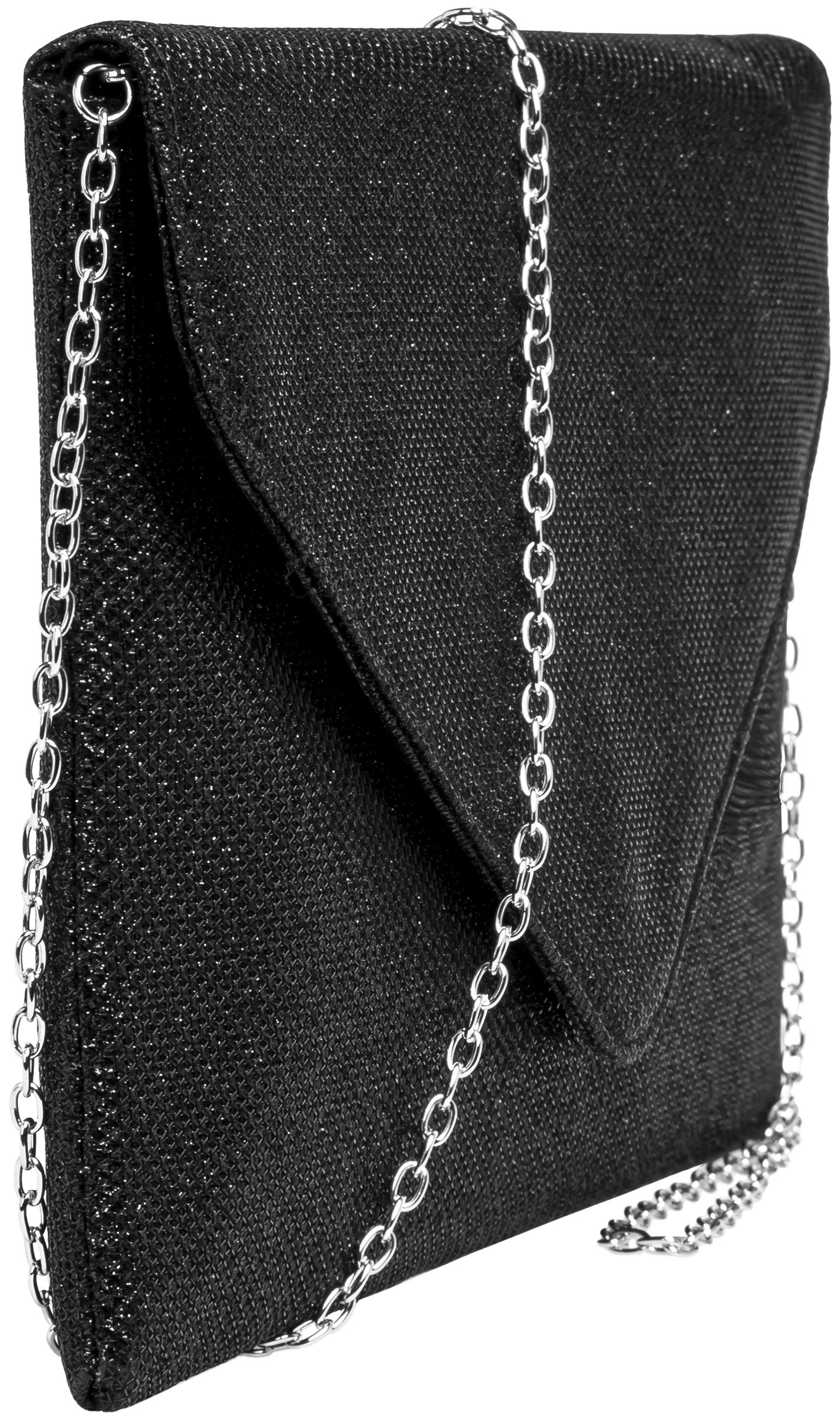 Caspar Clutch TA357 große elegante Damen Glitzer Clutch Tasche Abendtasche günstig online kaufen