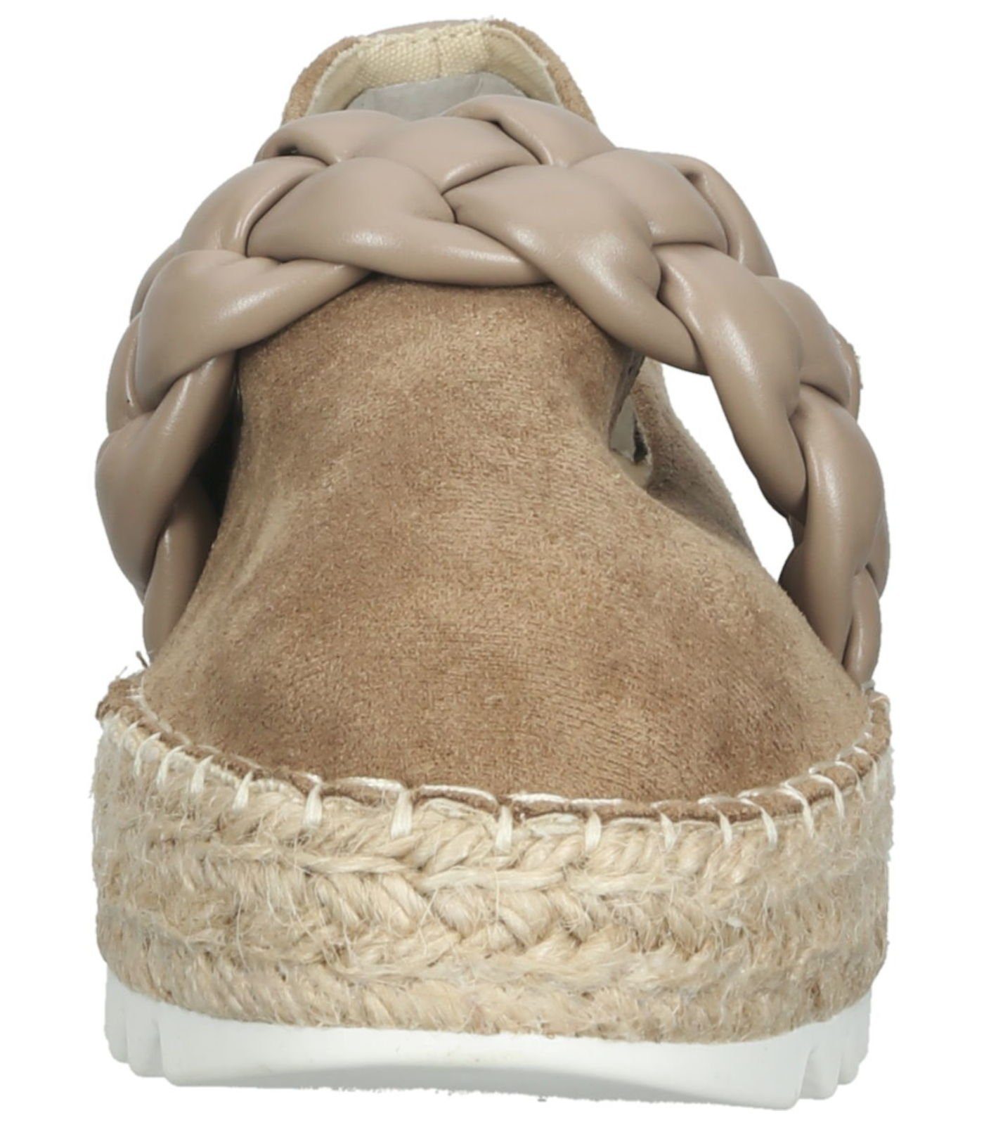 Beige Ballerinas Braun Textil Bullboxer Slipper