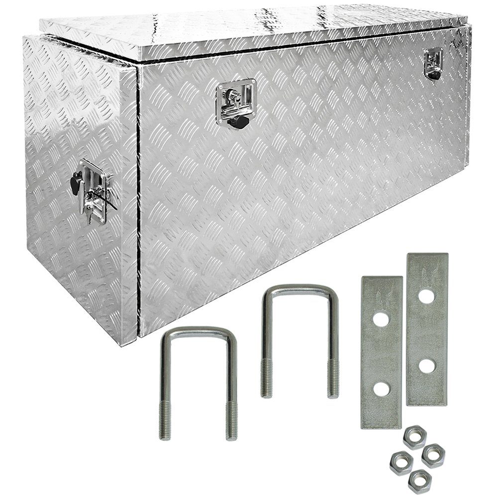 Anhänger-Deichselbox Truckbox Deichselkasten P402 inkl. Montagesatz Deichselbox Aluminium