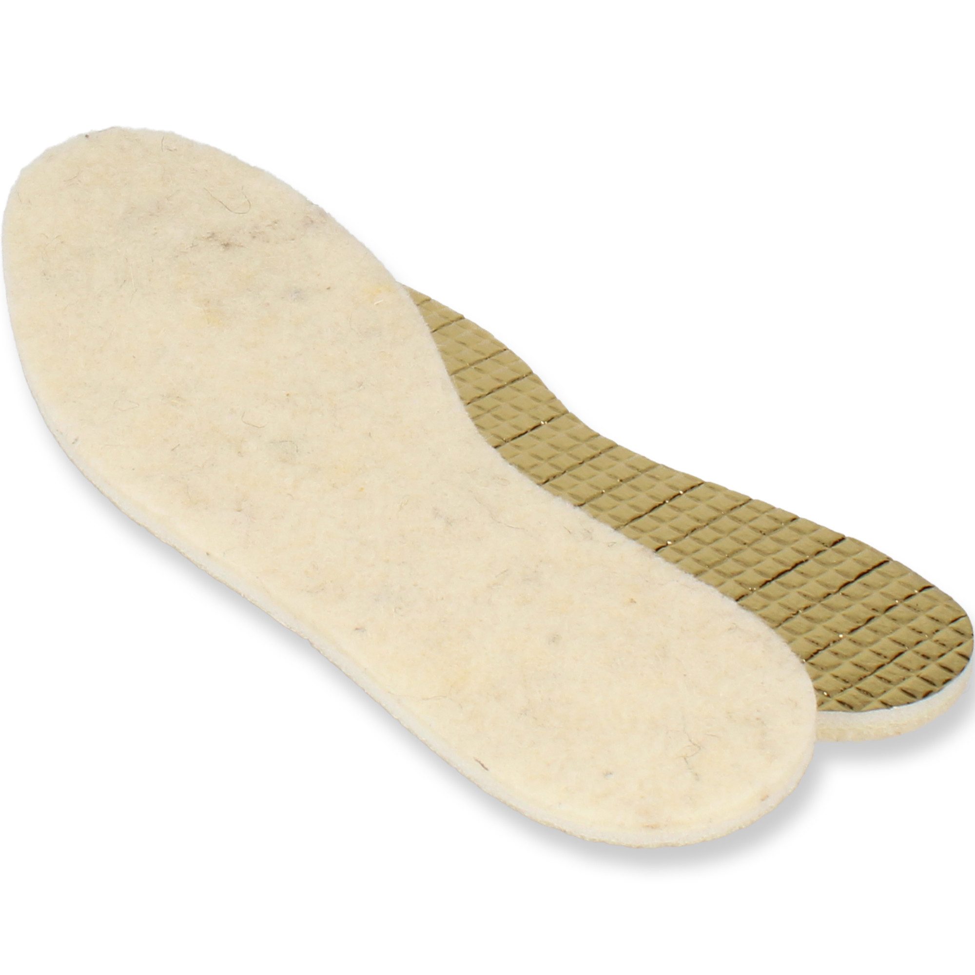 filsko Thermosohlen Filz Alu oder Fllz Wolle Einlegsohlen für Damen und Herren (Set, 1-tlg., 1 Paar, 3 Paar, 6 Paar), wärmeisolierend