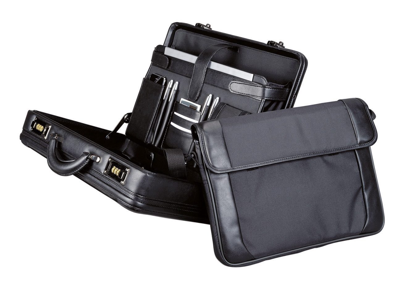 Alassio® Aktenkoffer herausnehmbarer mit Laptoptasche Modica, Attachékoffer