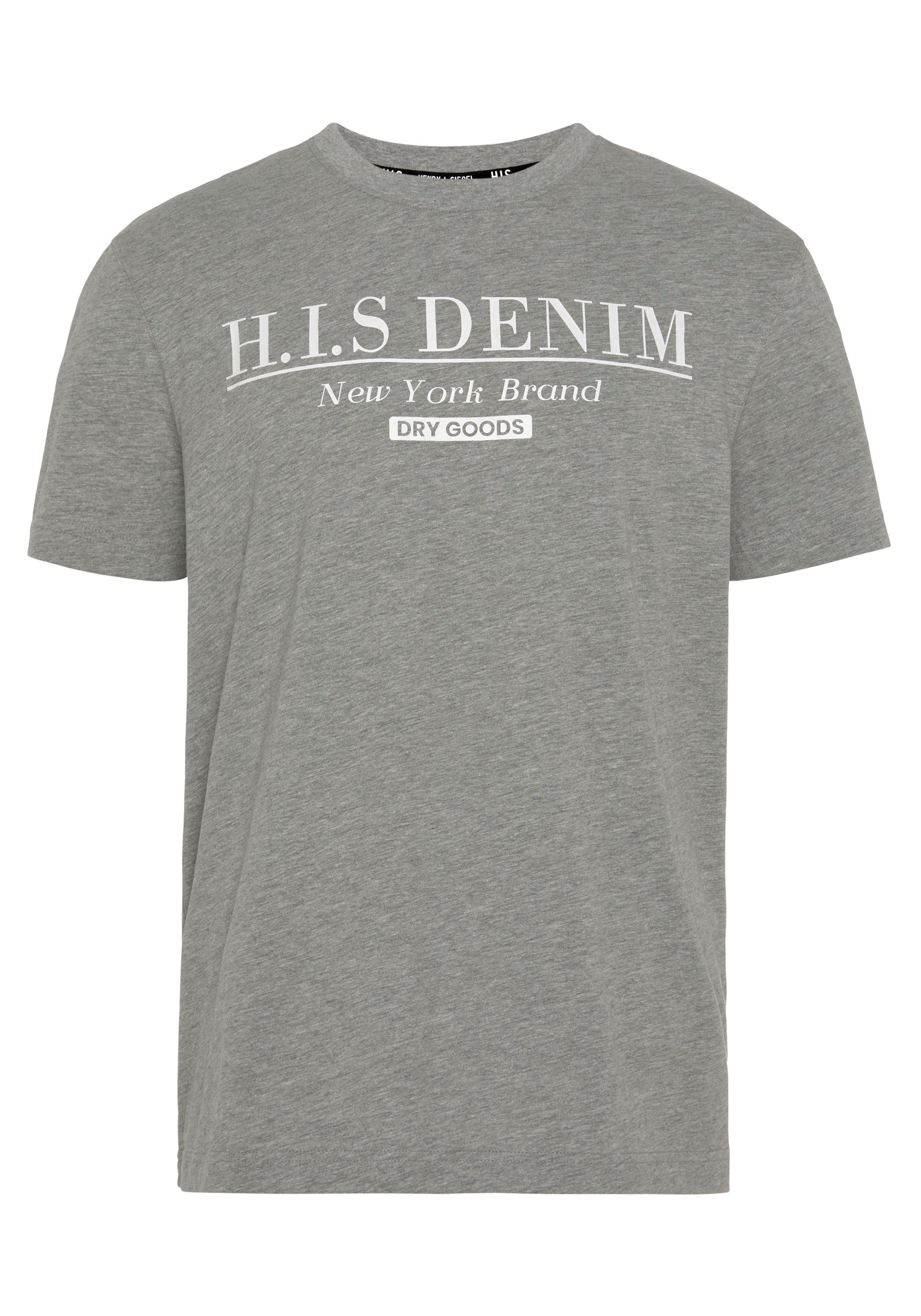 H.I.S T-Shirt schmale Passform, bedrucktes Design, Rundhalsausschnitt – Bild 5 von 5