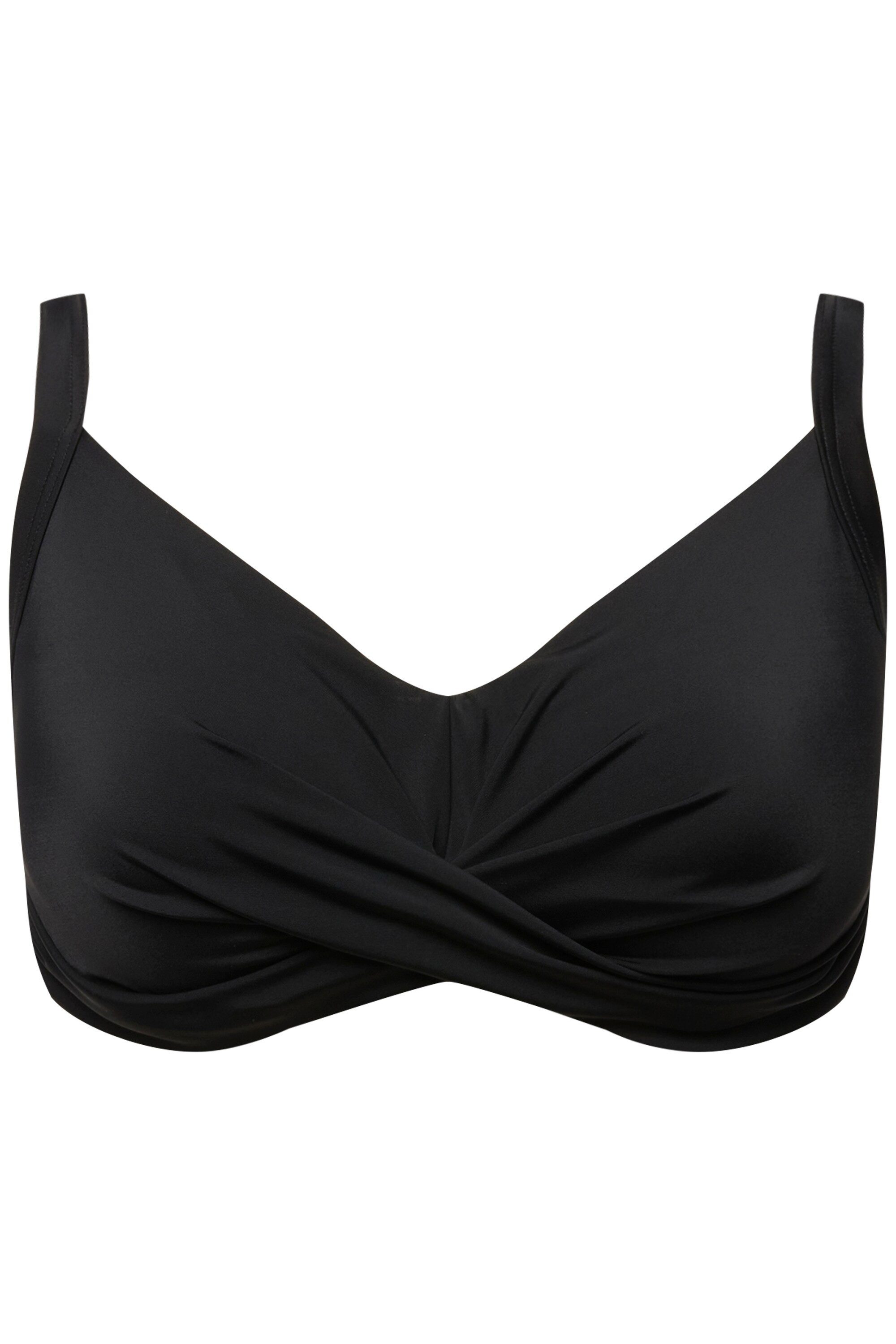 Ulla Popken Bustier-Bikini Bikini-Top Drapierung Softcups Träger verstellba günstig online kaufen