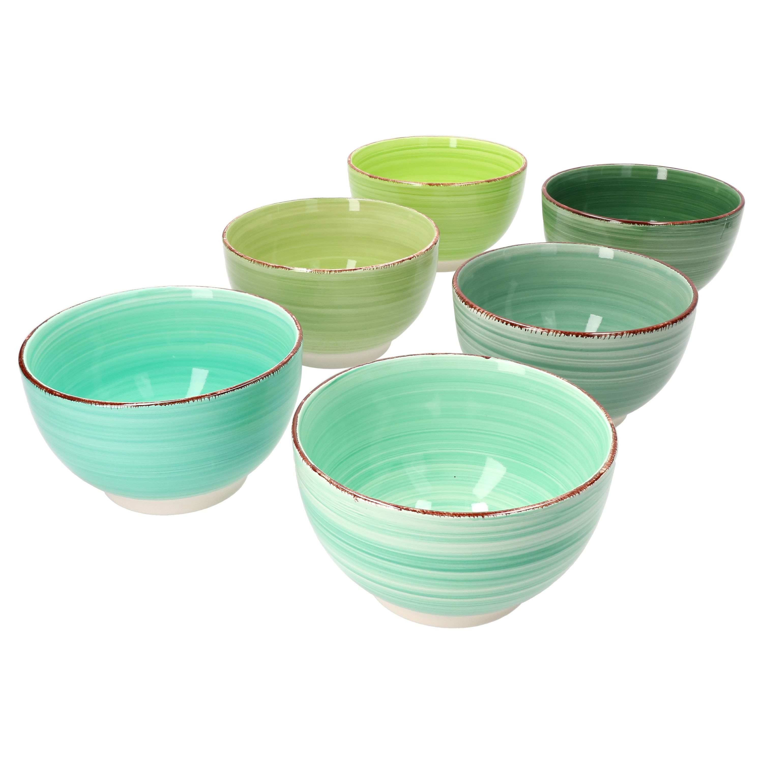 MamboCat Müslischale 6er Set Müslischalen Green, Steingut