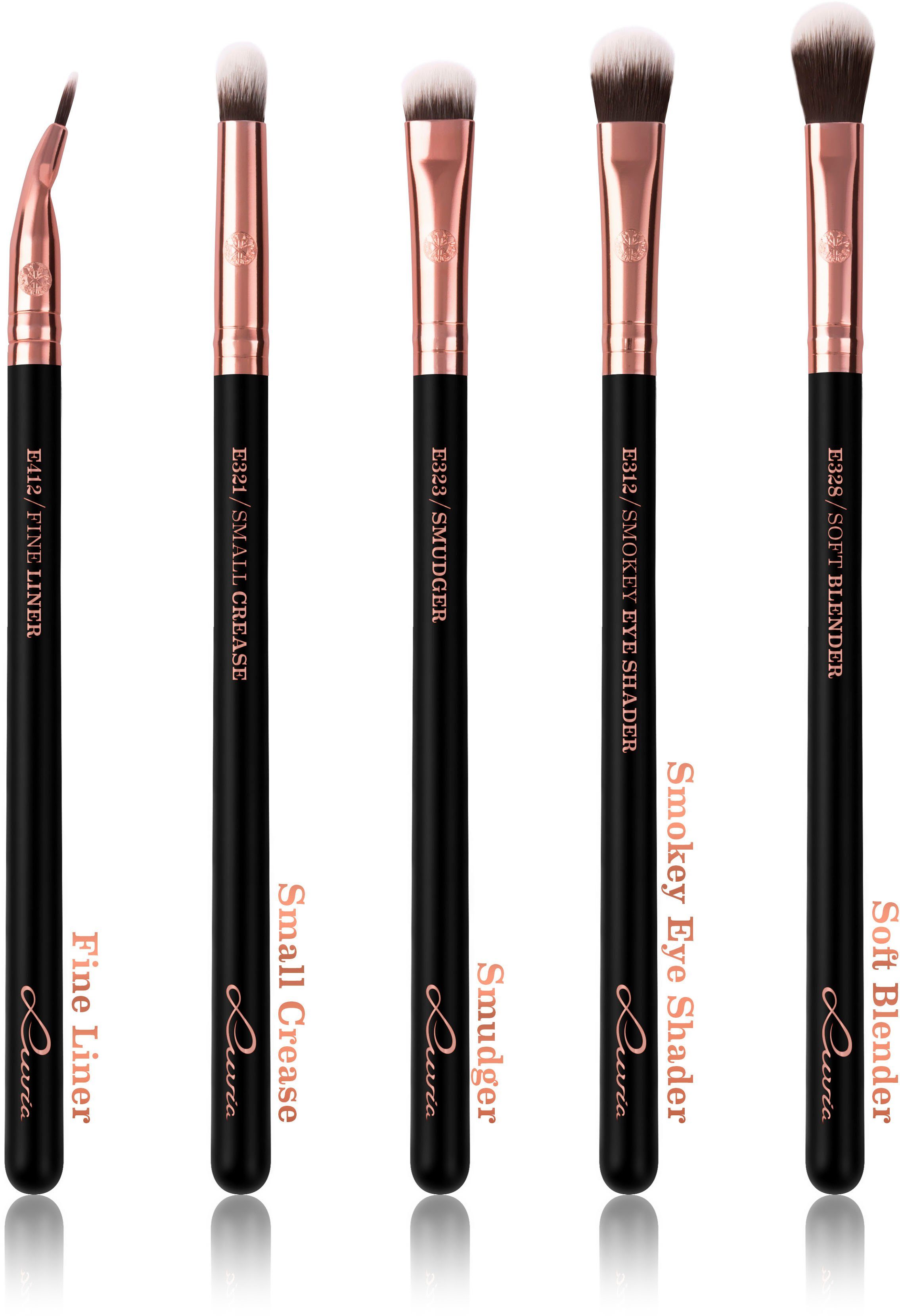 Luvia Cosmetics Kosmetikpinsel-Set EXPANSION SET - BLACK DIAMOND, 10 tlg., 10 Pinsel, Nurai-Pinselhaar, perfekt für jeden Anlass, vegan.