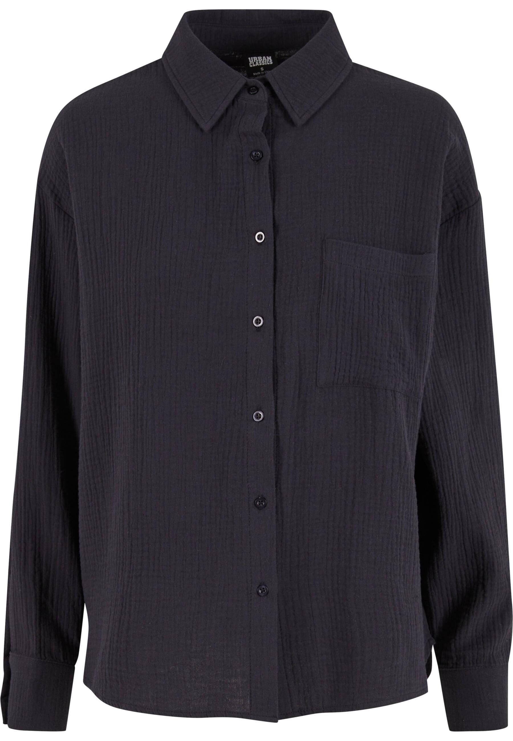 URBAN CLASSICS Klassische Bluse Urban Classics Ladies Oversized Musselin Blouse