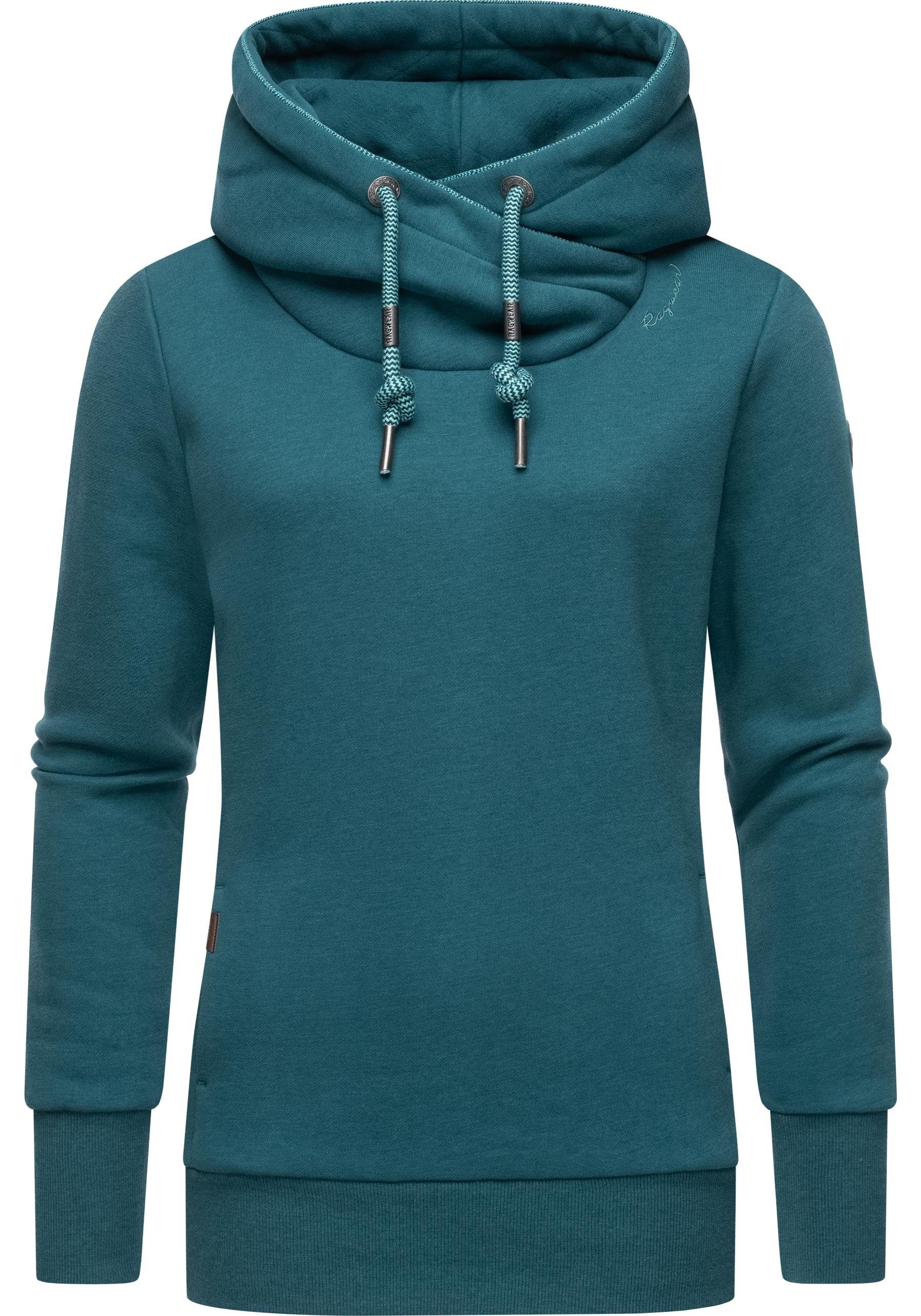 Ragwear Hoodie Gripy Bold kuscheliges Longsleeve Sweatshirt dunkelpetrol | Sweatshirts