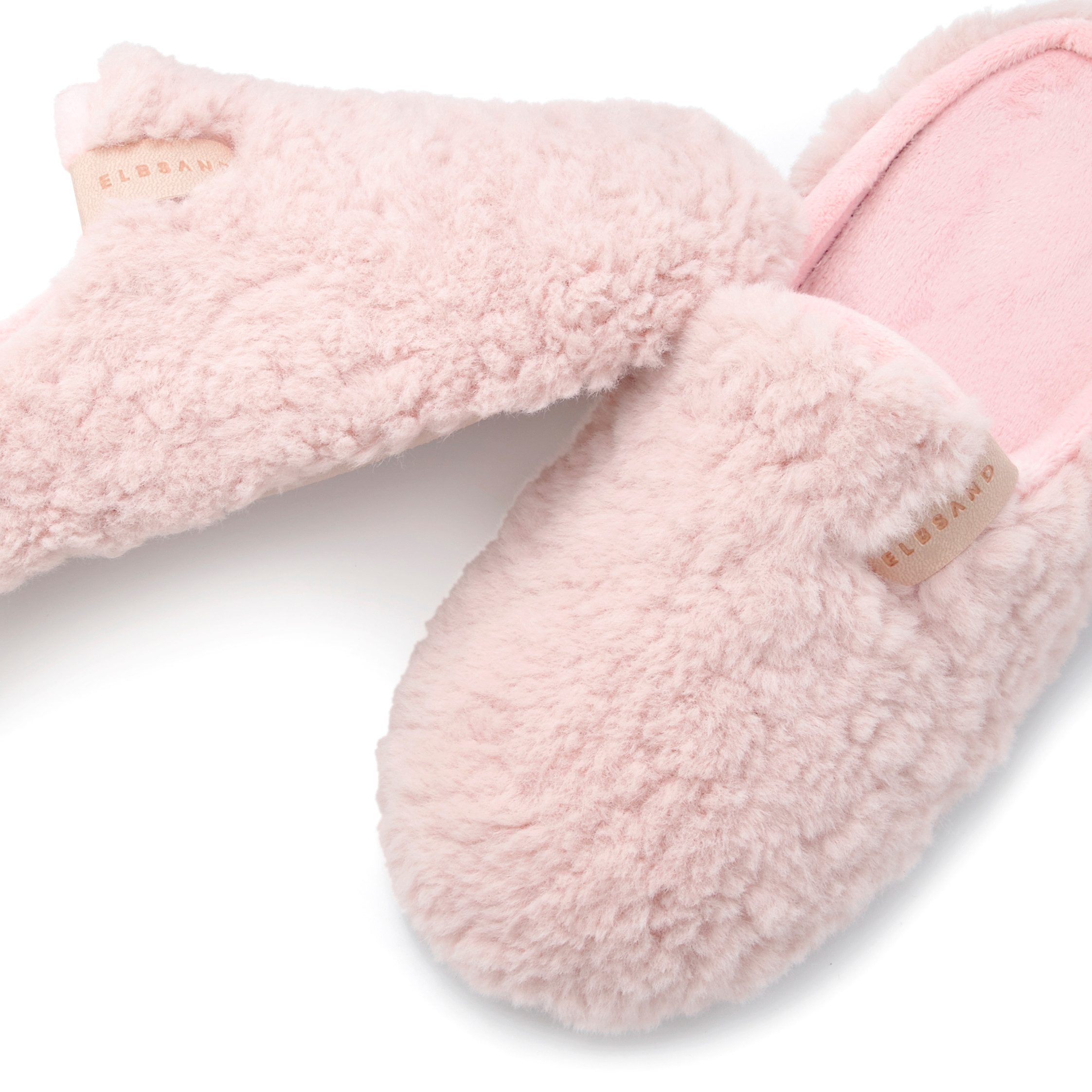 Elbsand Hausschuh, Pantoffel, Mule Pantolette mit kuscheligem Fellimitat