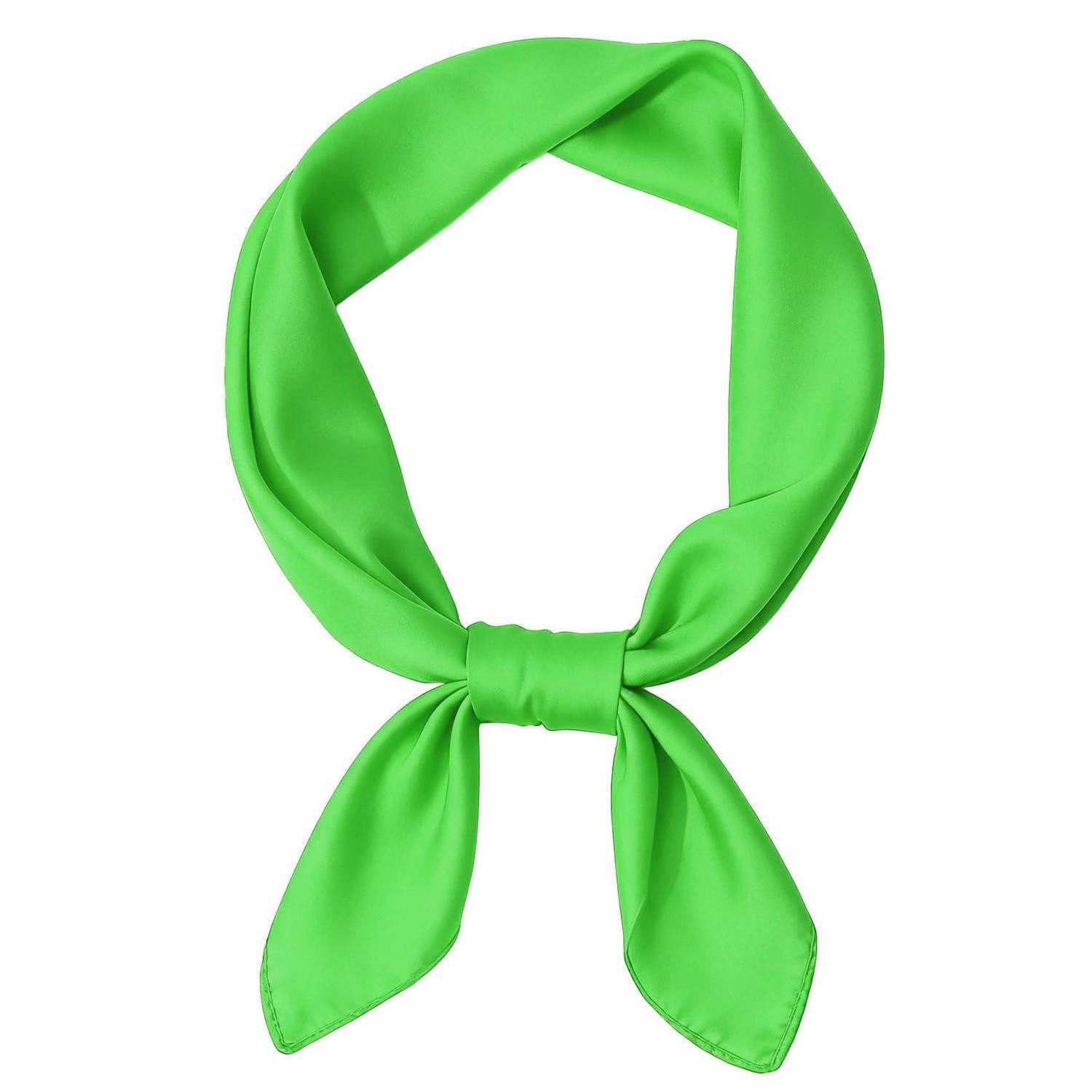 LuxusKollektion Bandana Halstuch Damen Grün 70x70 cm, (1-St)