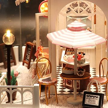 Insma Puppenhaus, (1-tlg), Puppenhaus Miniatur DIY), Cottage Möbel,LED Licht