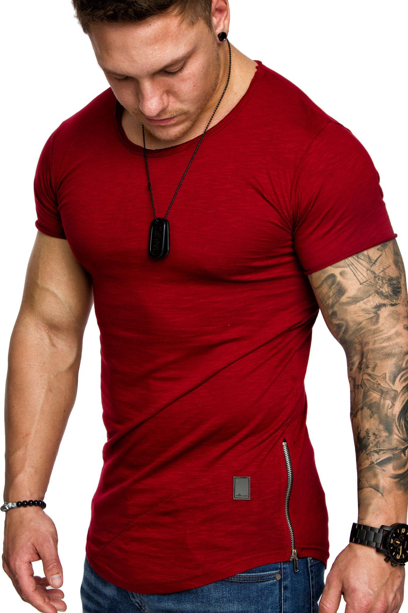 Amaci&Sons T-Shirt AUSTIN Herren Oversize Vintage günstig online kaufen