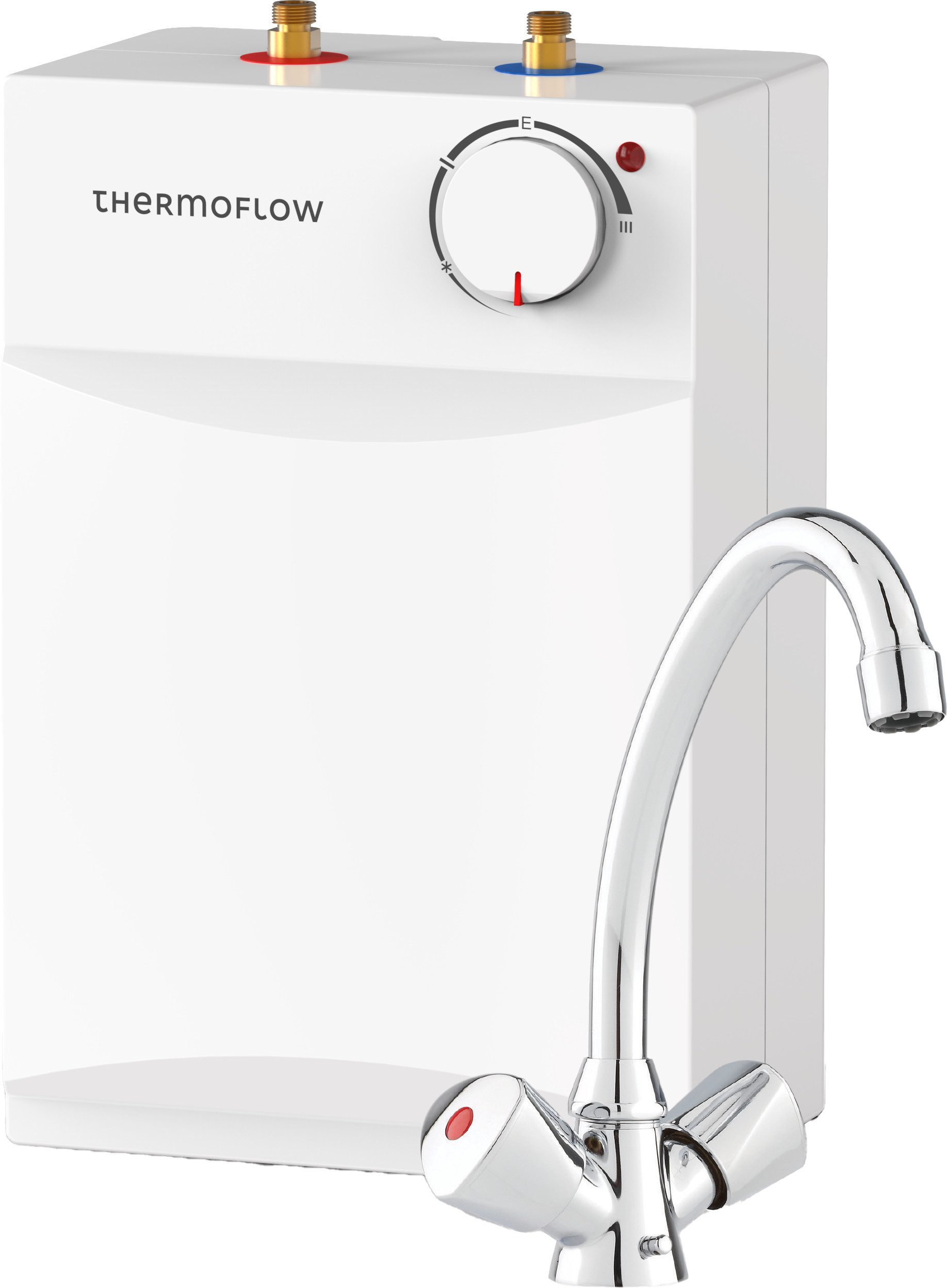 Thermoflow Untertischspeicher UT 5, (max. 75°C) (Set, mit Niederdruckarmatur QMIX 12), mit Armatur