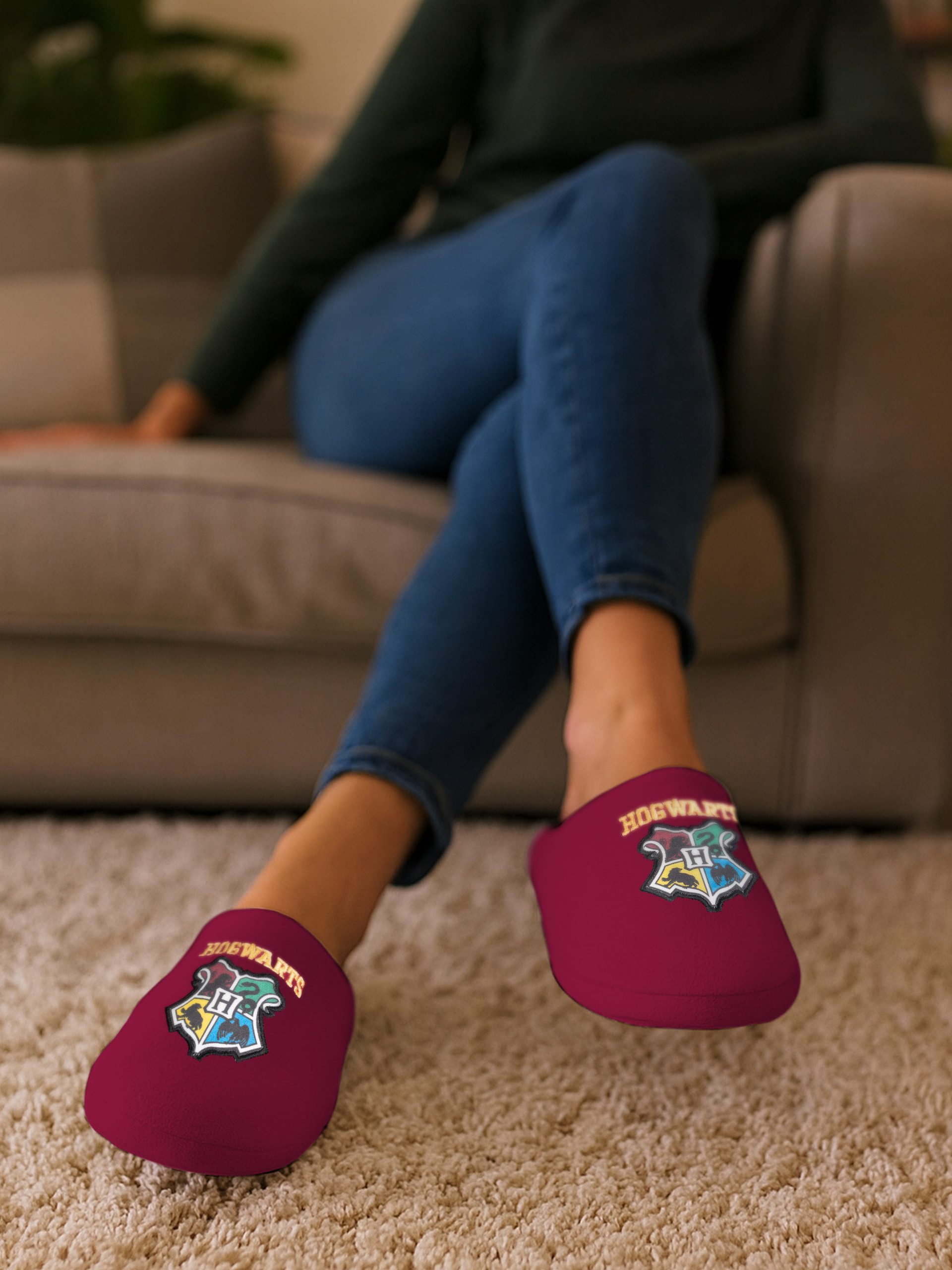 United Labels® Harry Potter Hausschuhe Hogwarts Slipper Schlappen Pantoffeln Hausschuh