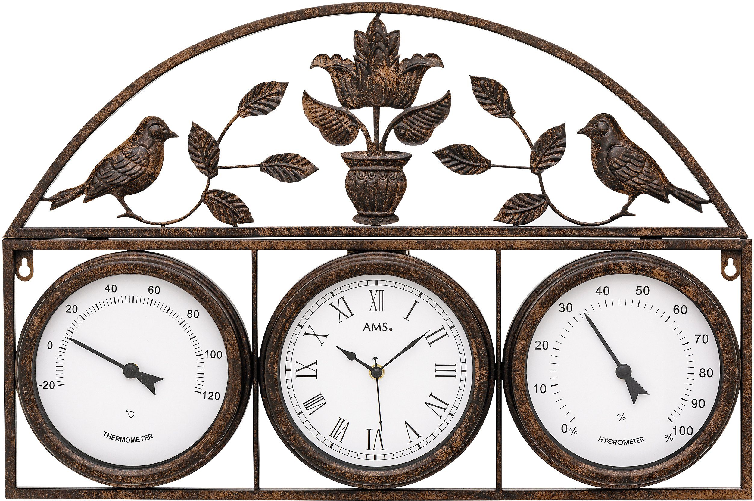 AMS Funkwanduhr F5967 (Quarzuhr,Wohnzimmer,Esszimmer,Küche,Arbeitszimmer,Bü günstig online kaufen