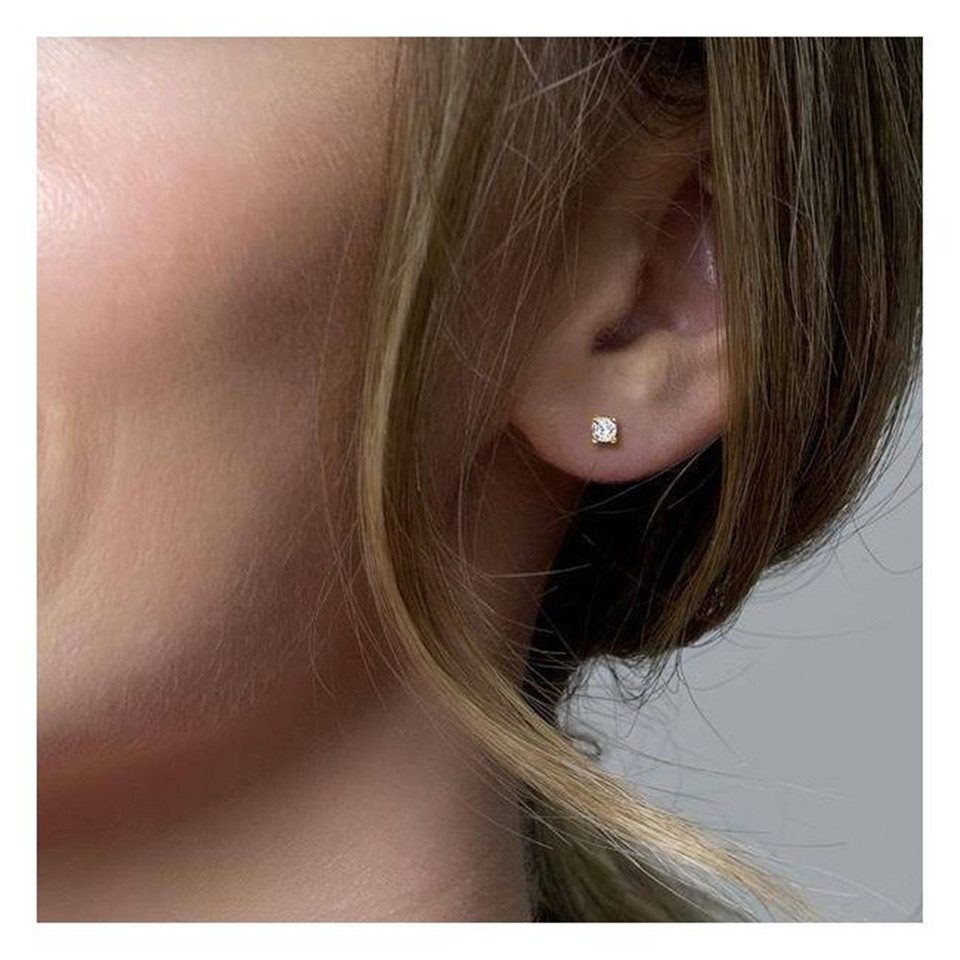 Blush Paar Ohrstecker BLUSH Ohrstecker 14 Karat Gelbgold mit Zirkonia 7128YZI