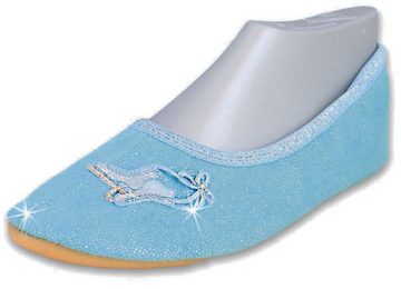 Beck Schläppchen Ice Dance mit Glitzer Gymnastikschuh Schlittschuh-Patch & Glitzer