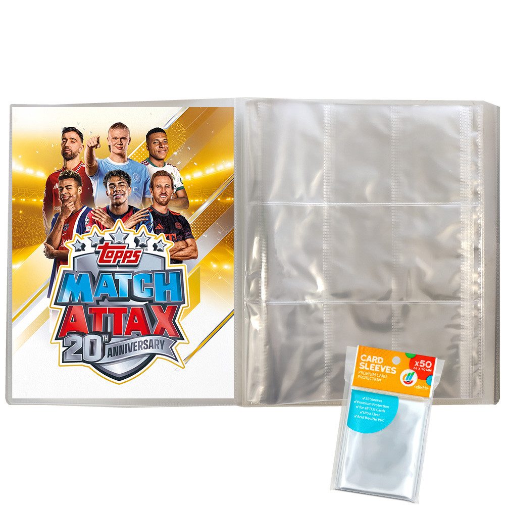 Topps Sammelkarte Match Attax UCC 26/27 - 1 Leere Sammelmappe + collect-it Hüllen