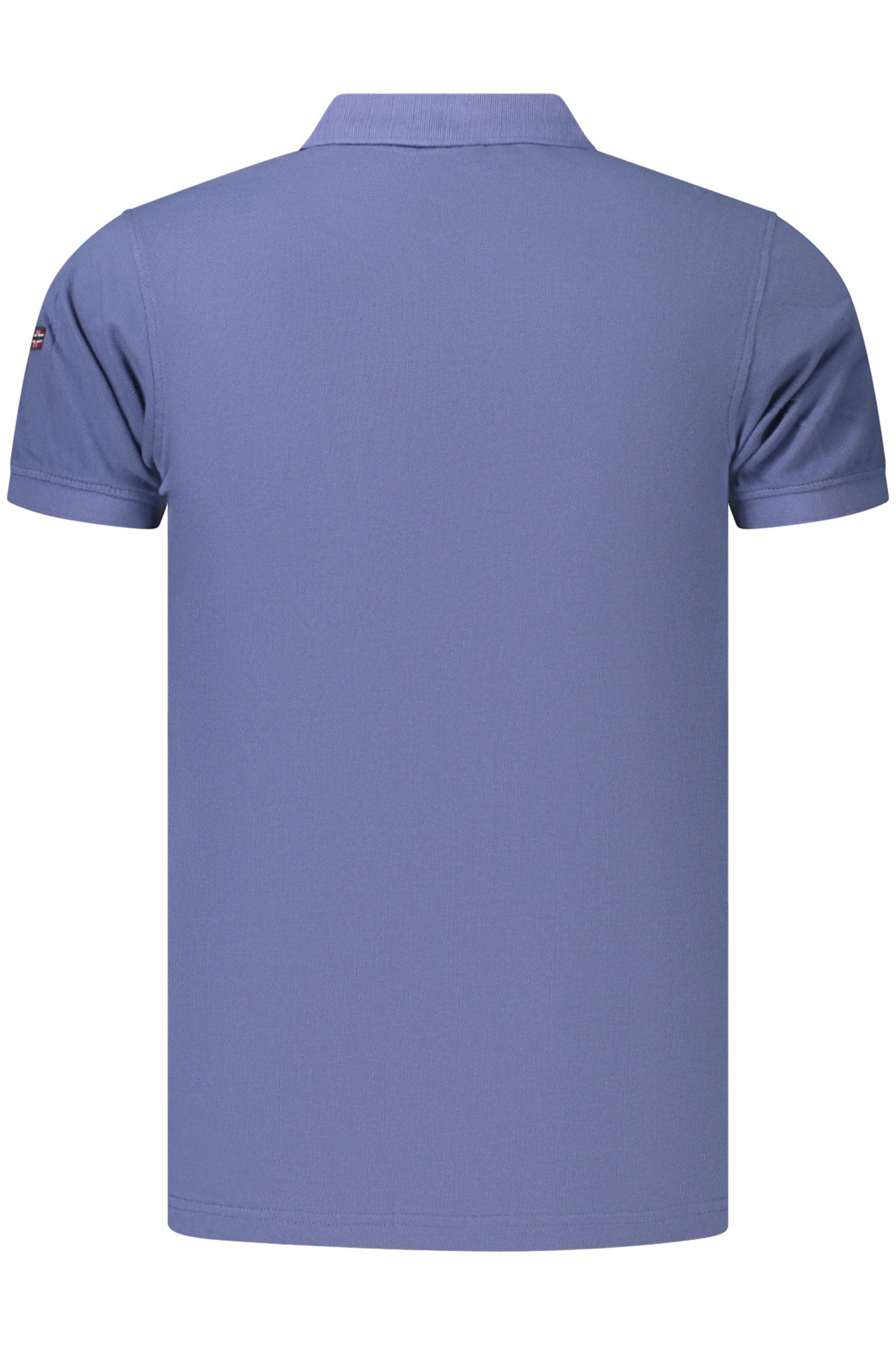 NORWAY 1963 Poloshirt Elegantes Herren-Poloshirt Blau mit Applikation –