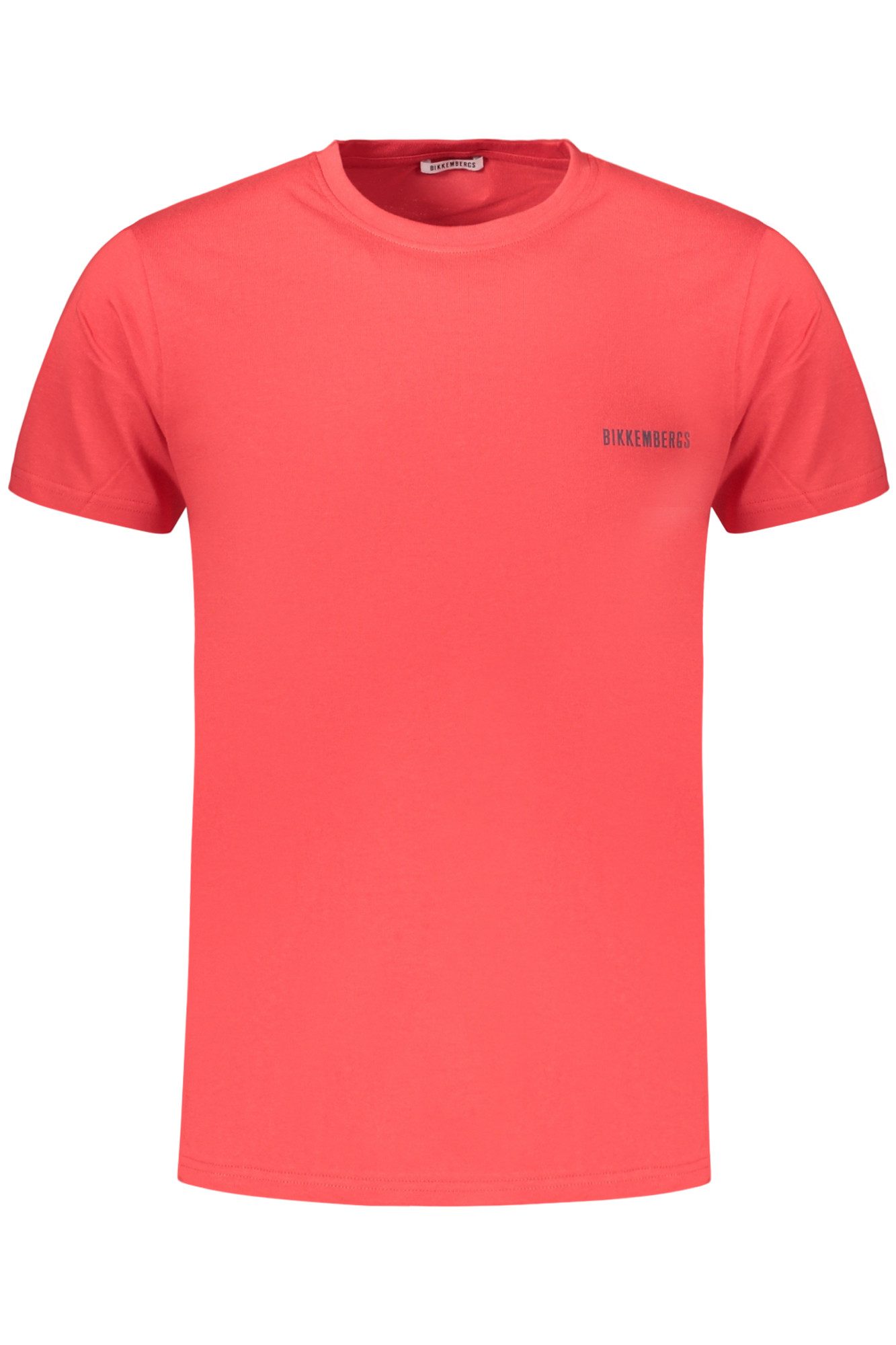 Bikkembergs T-Shirt Modisches Herren Kurzarm-T-Shirt Rot mit Streifen