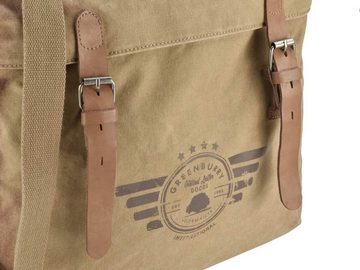 Greenburry Shopper Aviator, Handtasche Damen, Umhängetasche aus 16oz Canvas, used Look